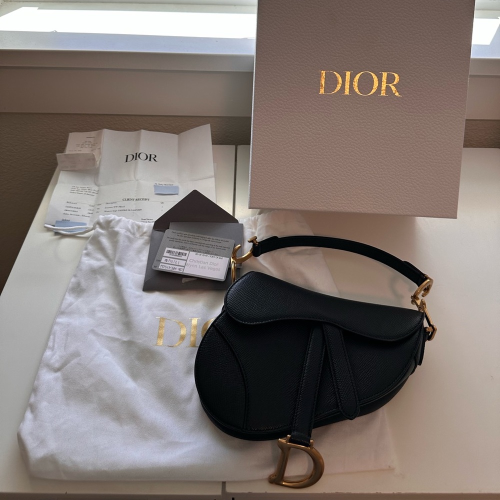 Dior Mini Saddle Bag - Calfskin
